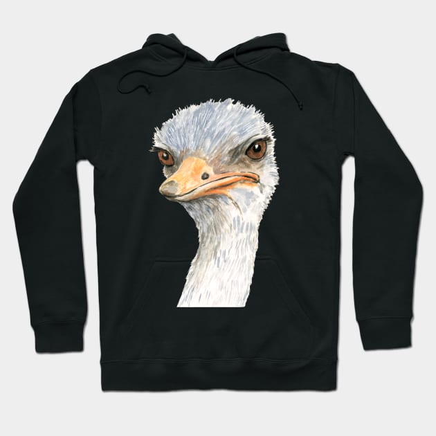 Disapproving Ostrich Hoodie by AlisonKolesar